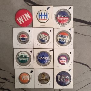 Vintage Political Campaign Button Collection